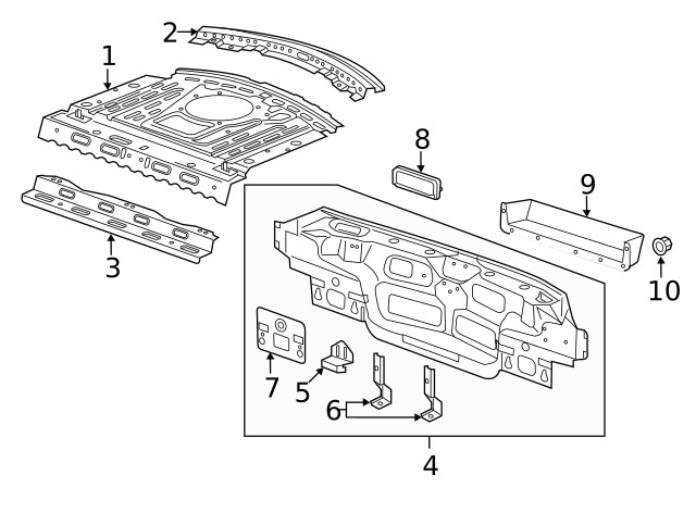 Genuine GM Lower Bracket 22939916