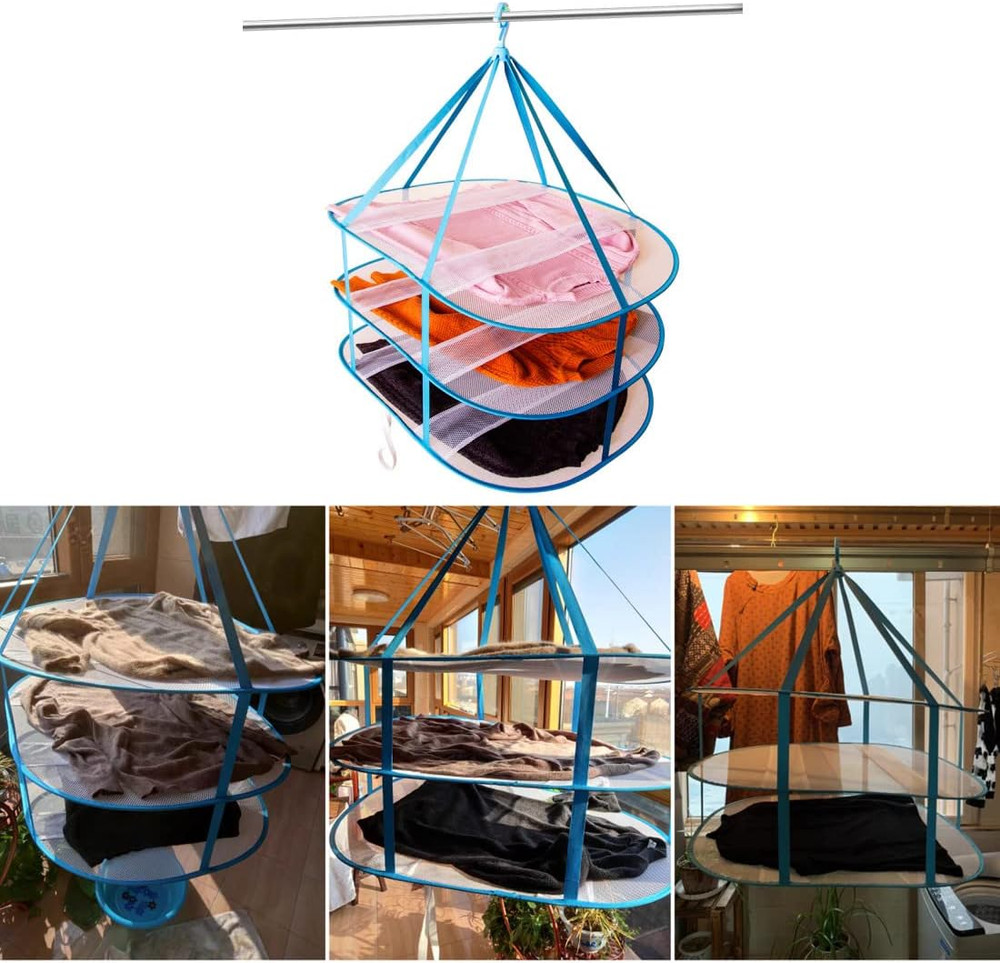 Large Folding Laundry Drying Rack, Clothes Drying Rack, Portable Sweater Drying