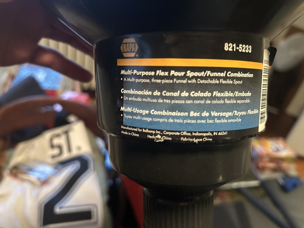 NAPA Multi-Purpose Flex Pour Spout Funnel