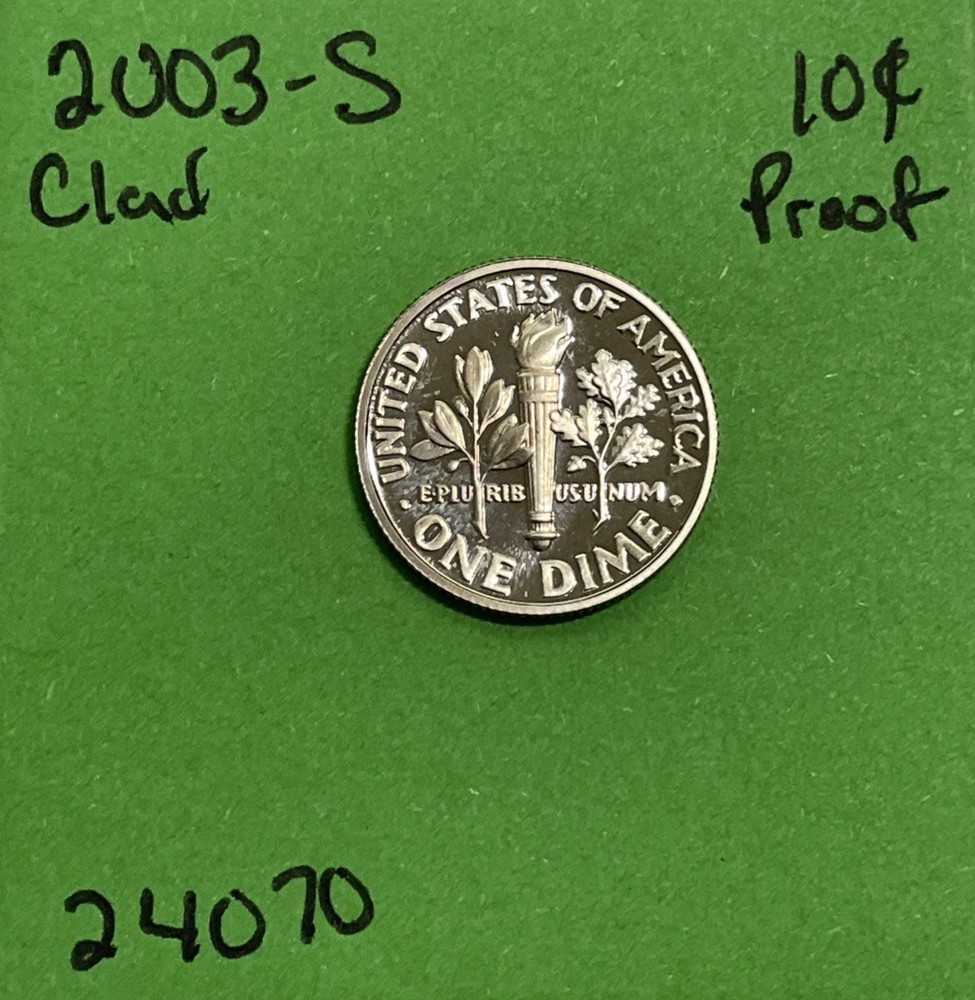 2003 S Roosevelt Dime 10c Gem DCam Proof CN-Clad
