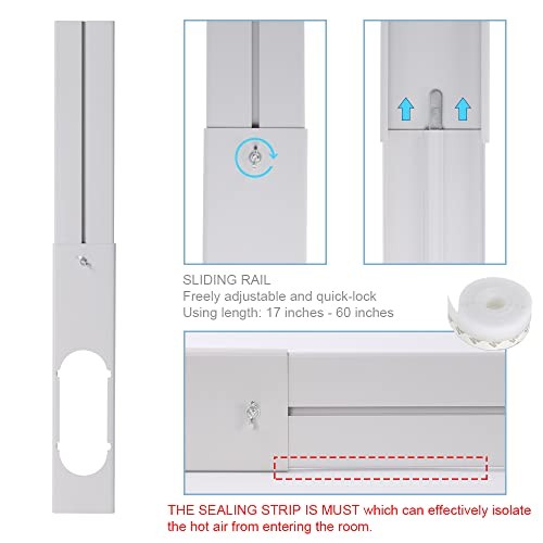 Portable Air conditioner Window Kit, Adjustable AC Window Kit-5.9"