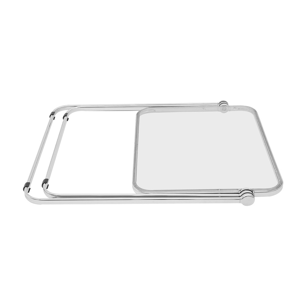 Clear Foldable Side Table Tiny Desk for Home Office, Small Computer Desk