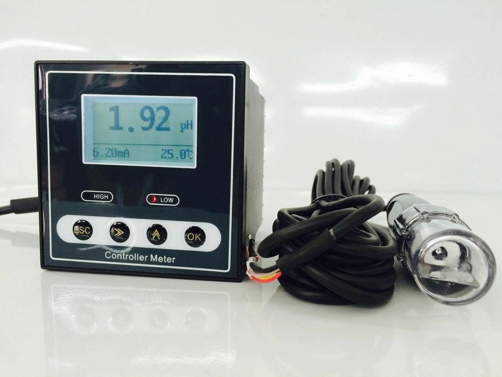 Digital PH Controller Meter with Range 0~14pH Resolution 0.01pH for for Sewage