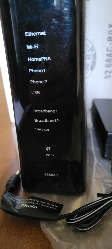 AT&T U-Verse 526BAC Wi-Fi Modem Router Power Supply Good Working Condition