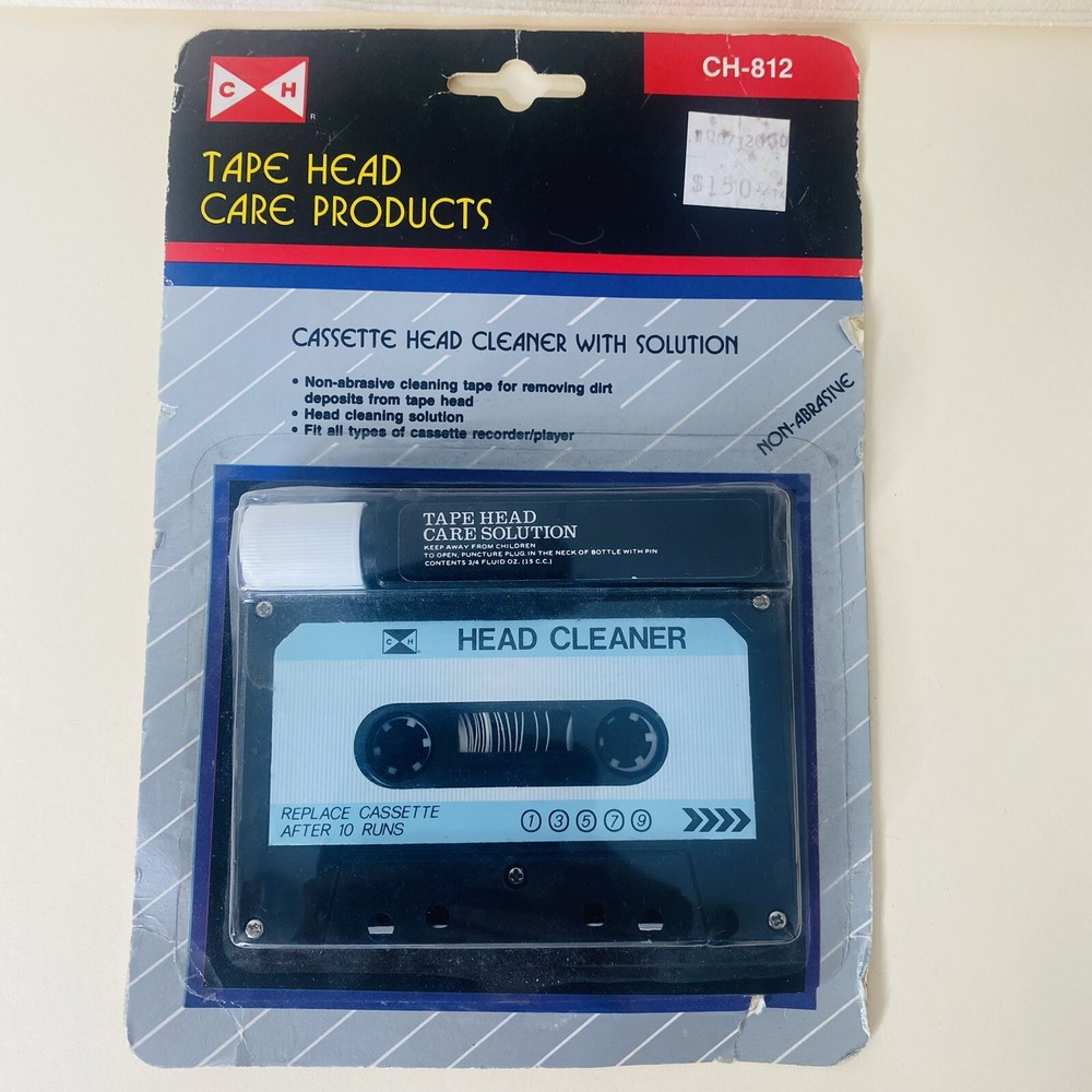 Cassette Head Cleaner W Solution NOS Model Ch-812