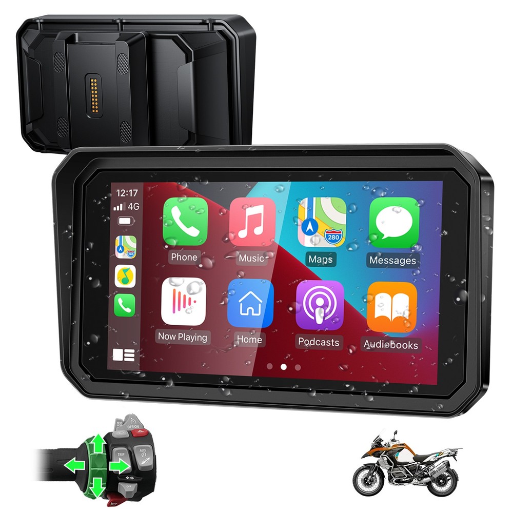 6" Waterproof GPS Navigation Touch Screen for BMW, Native Wonder Intercom,16-Pin