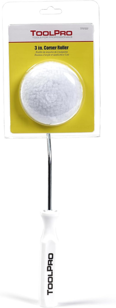Professional Grade 3 Inch Corner Roller & Applicator for Applying Drywall Mud to