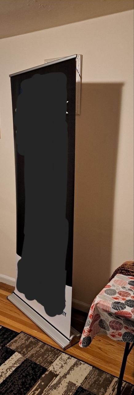 Retractable Banner Stand 33" x 80" – Aluminum – Trade Show Display w/ Carry Case