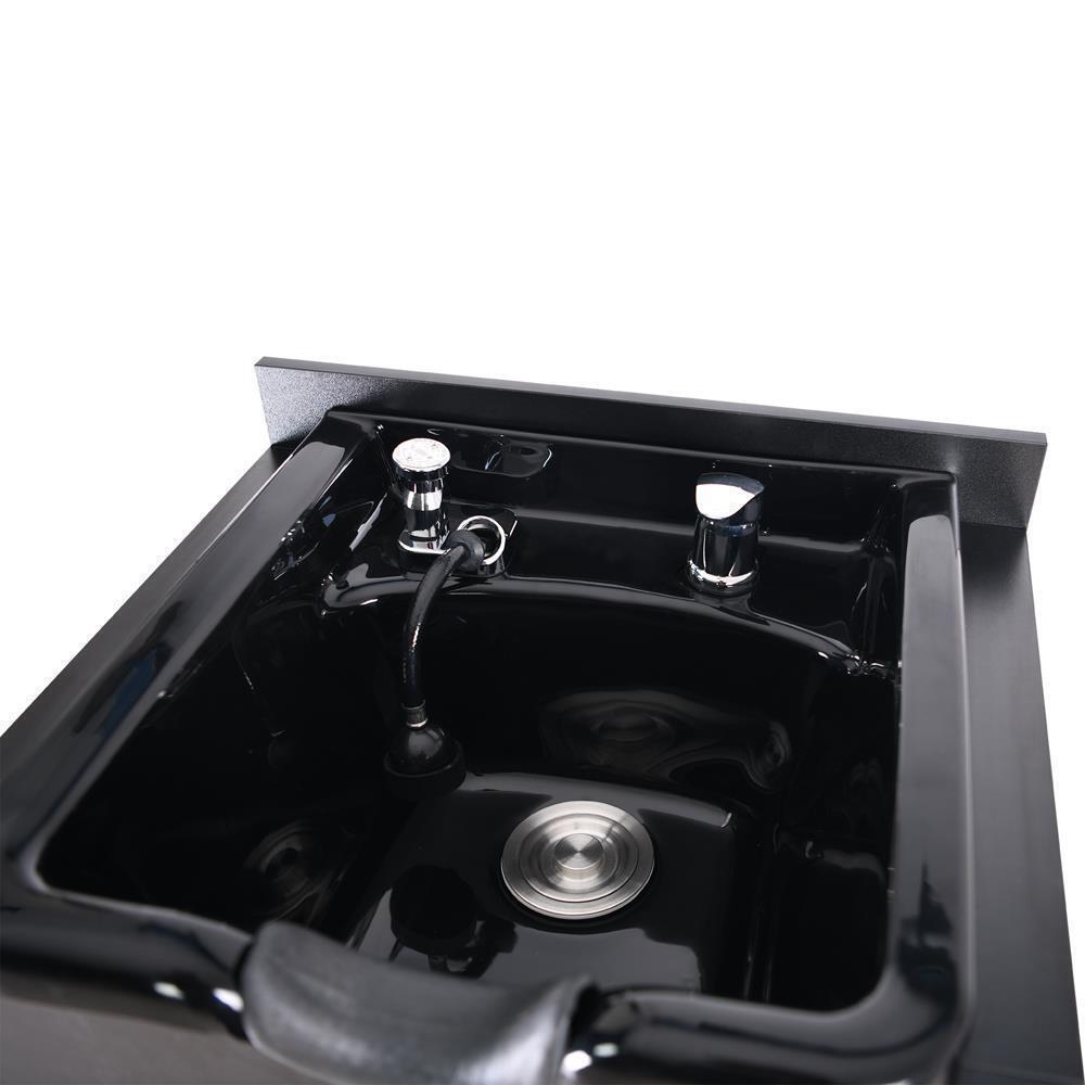 Backwash Shampoo Station Shampoo Bowl with Cabinet Hair Wash Sink for Salon Spa
