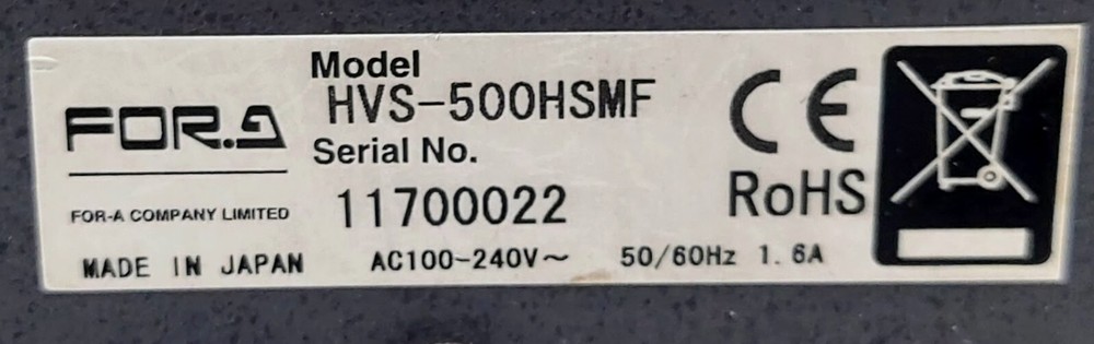 FOR.A HVS-500 HSMF Portable Switcher