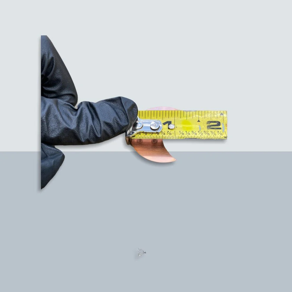 1.5" Raw Copper Crescent Blank- 10/pack 16oz Copper