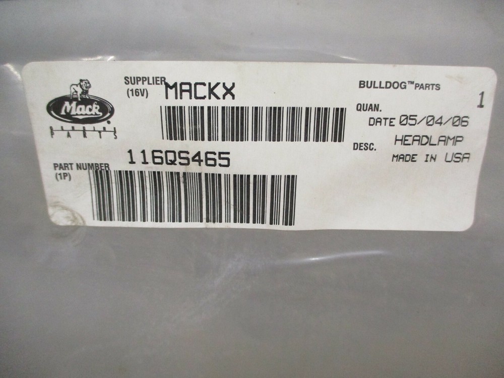 Headlight Panel for MACK # 116QS465