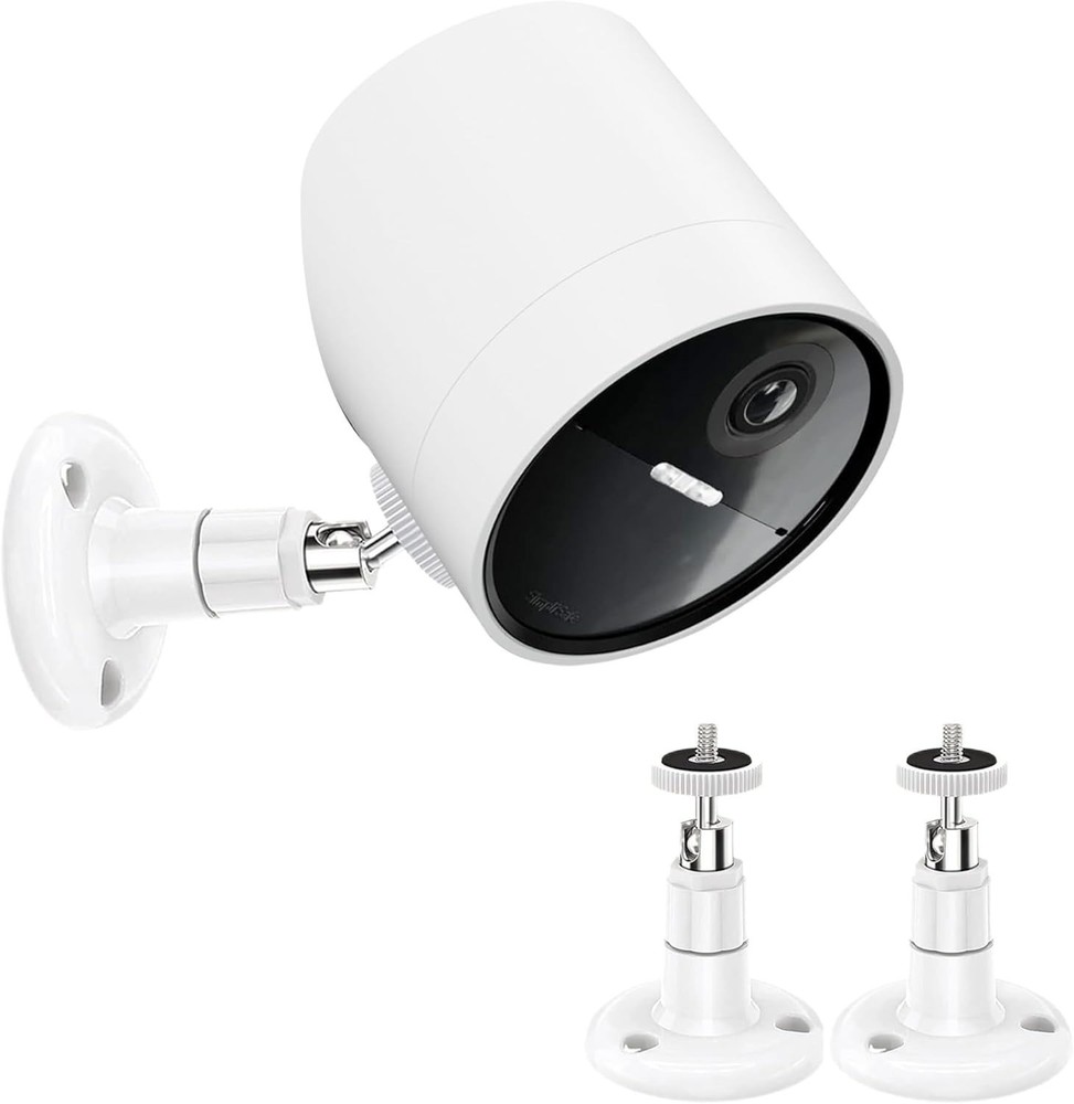 2 Pack Wall Mount Compatible with SimpliSafe Outdoor Security Camera,360°Rotate.