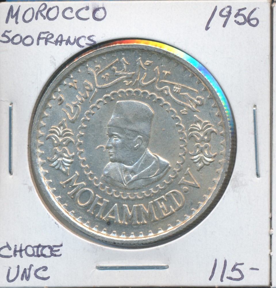 Morocco 500 Francs 1956 - Choice UNC