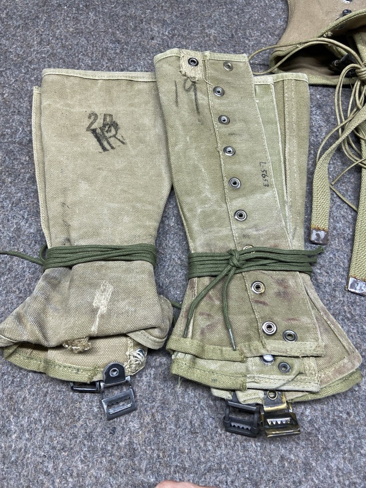 VTG WW2 Era US Army M1938 Field Leggings Gaiters Various Sizes AS IS