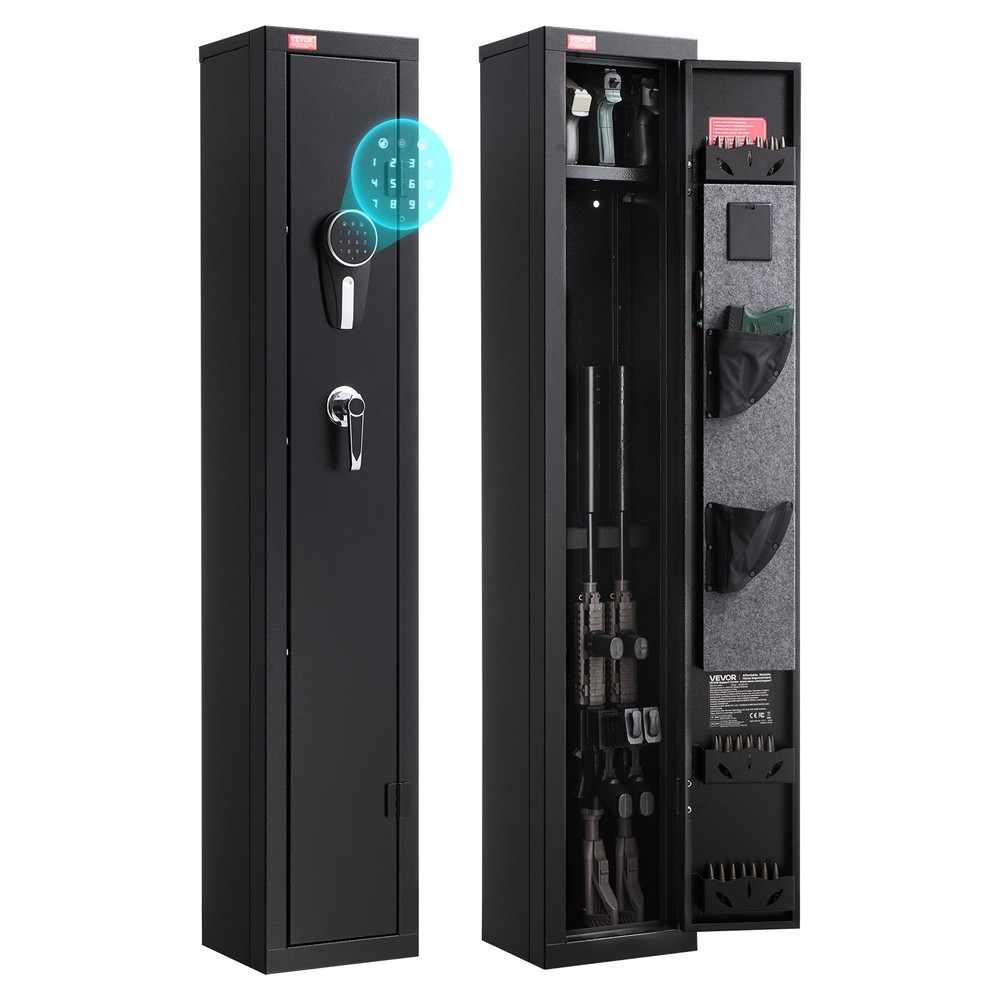 VEVOR Gun Safe with Digital Keypad & Key Adjustable Racks Assembly Required
