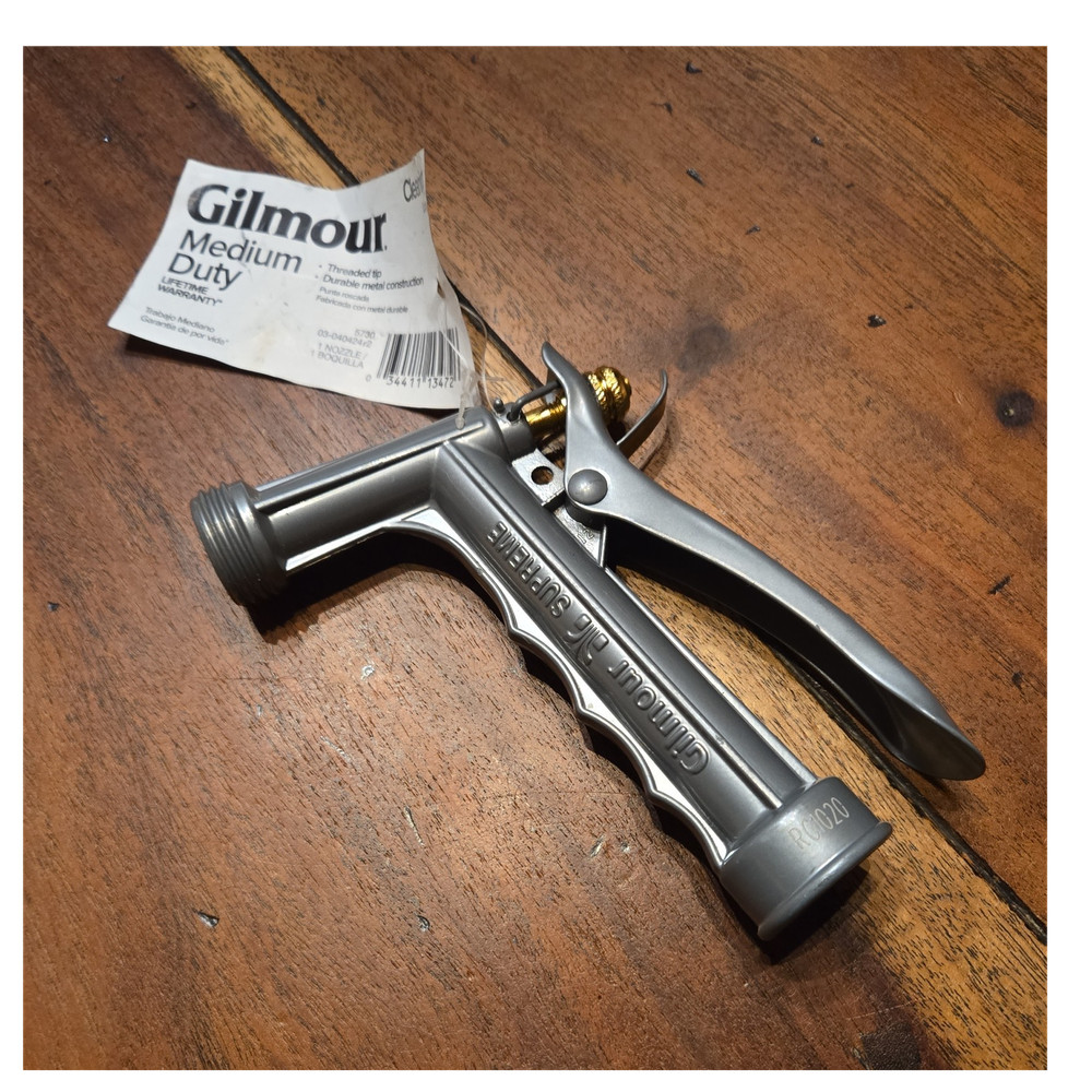 Gilmour Cleaning Nozzle Durable Metal Construction Threaded Tip Model 5730