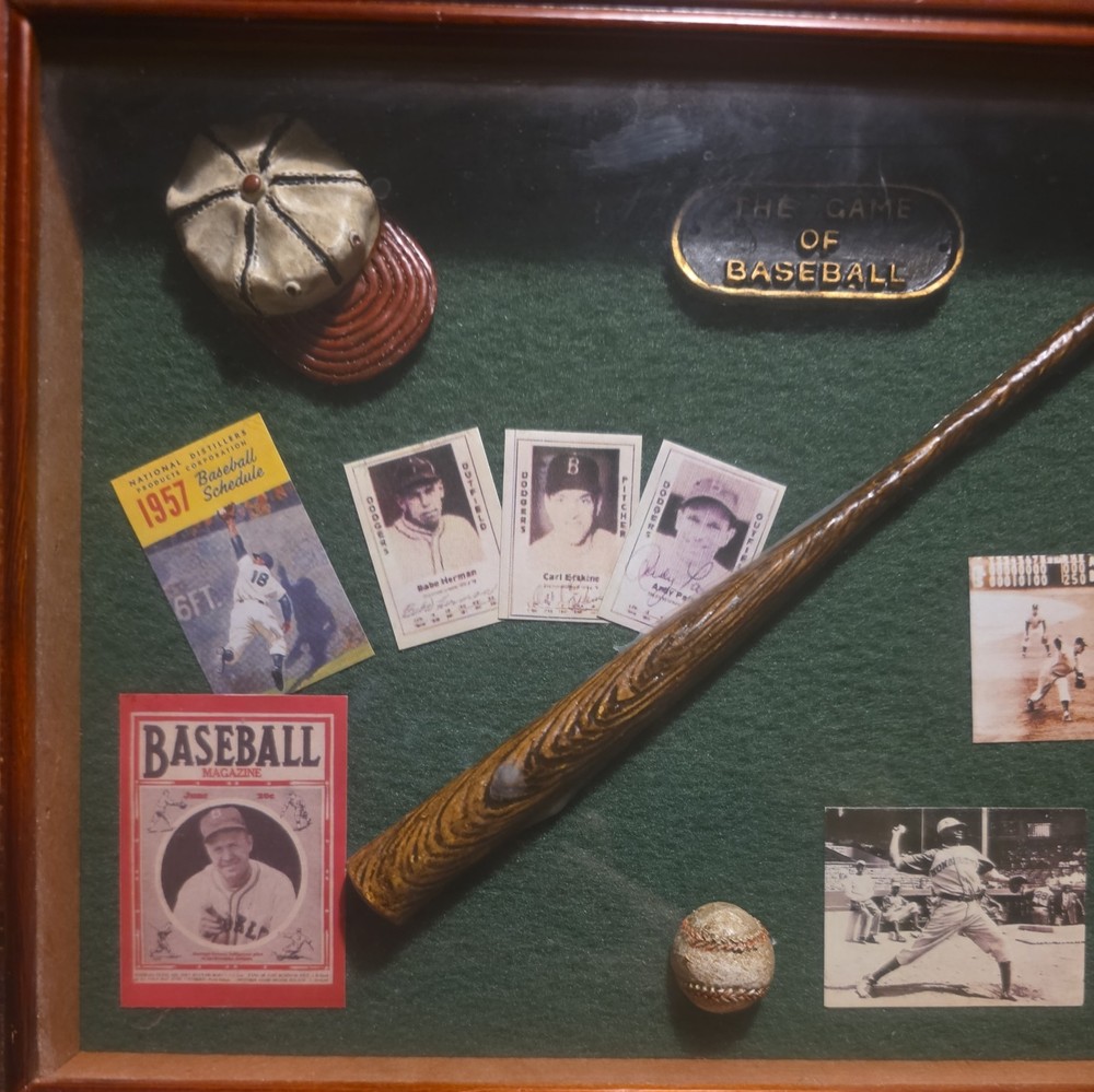 Baseball Card Collection Wooden Storage Box