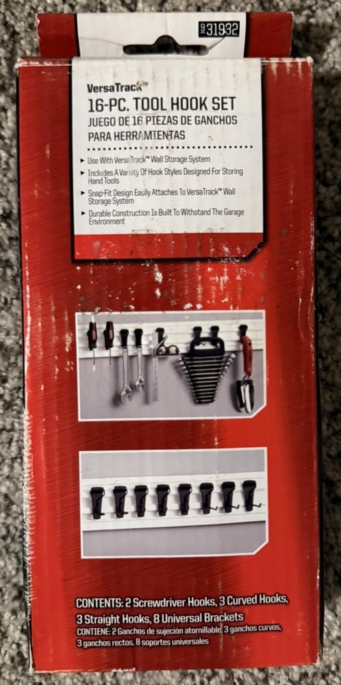 Craftsman VersaTrack 16-Pc Tool Hook Set 9 31932