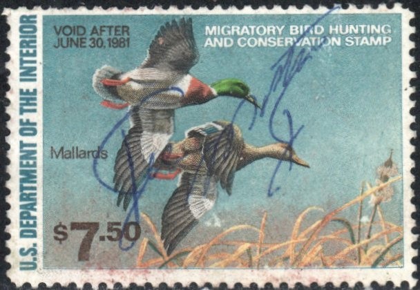 US Scott #RW47 Duck Stamp, used