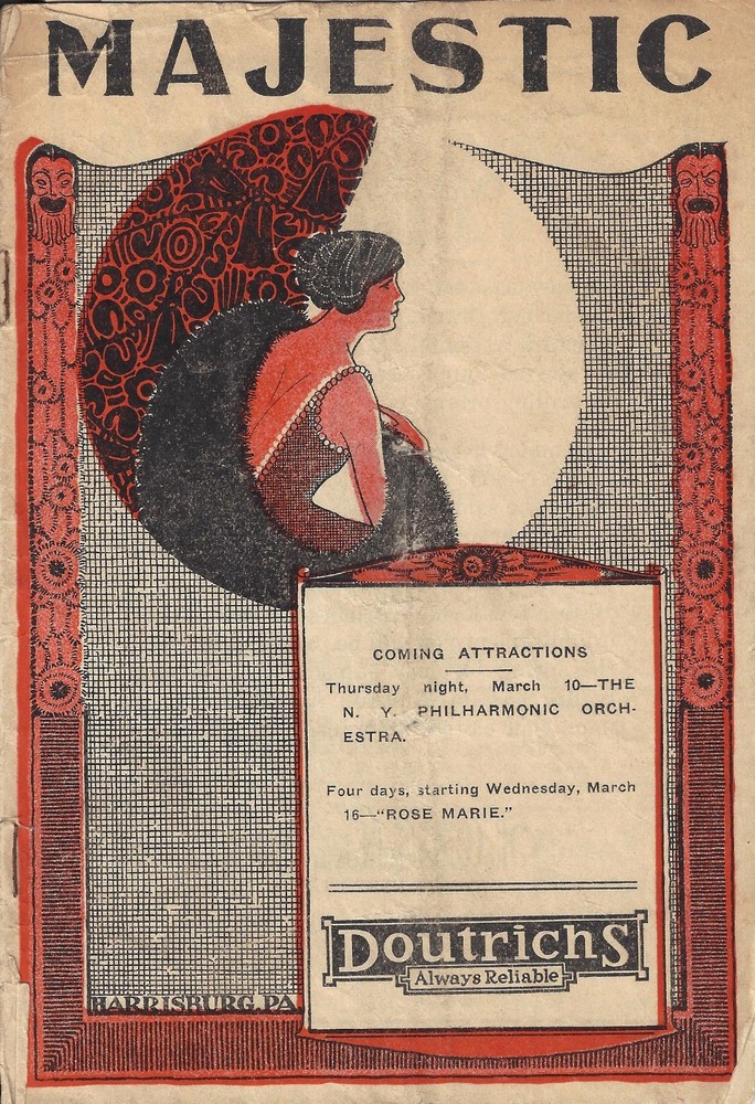 7th Edition "GEORGE WHITE SCANDALS" Erte Designs 1927 Harrisburg, Penn. Program