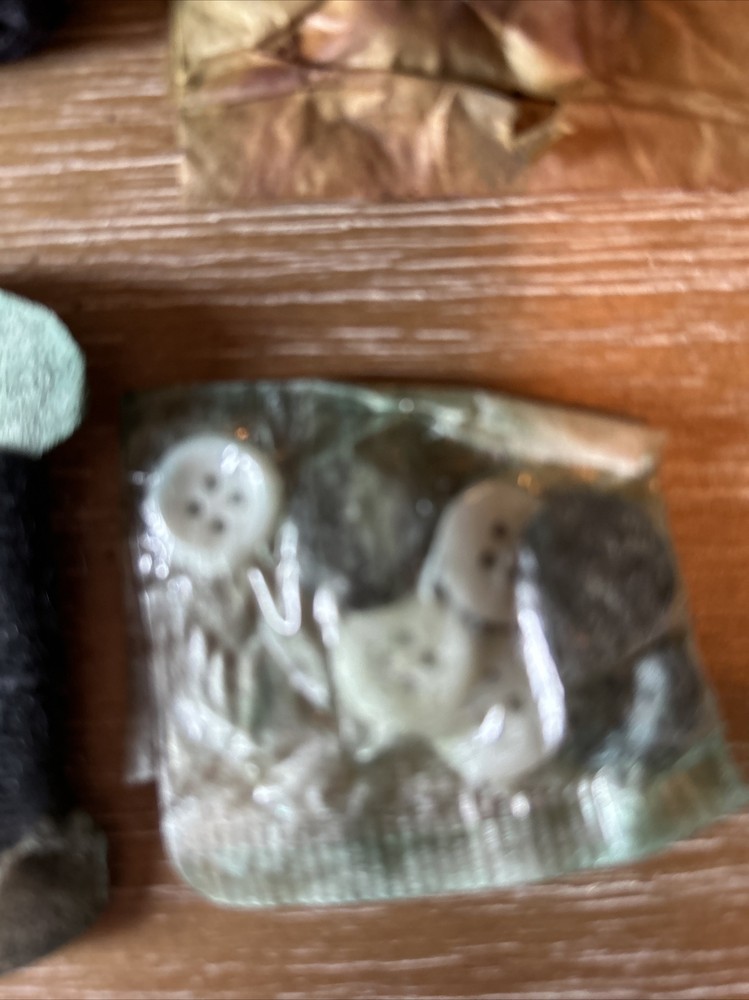 Vintage Navy Pull EZ Sewing Kit With Sewing Contents And Mystery Bag