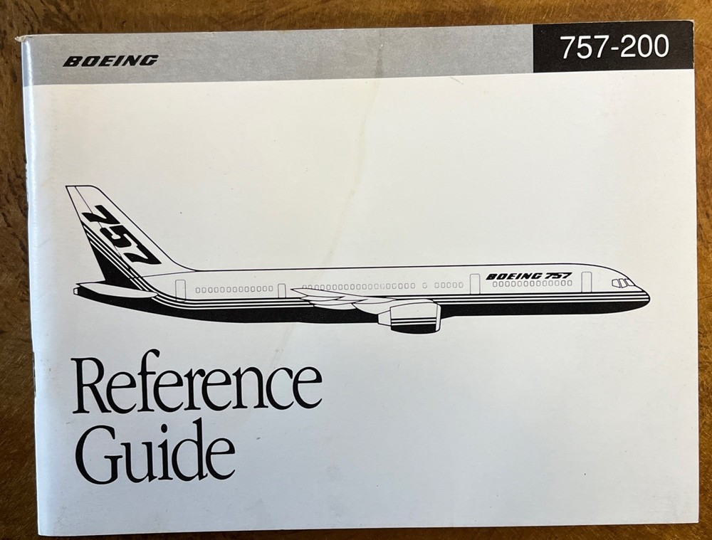 Boeing 757-200 Reference Guide 1989 Original-1C