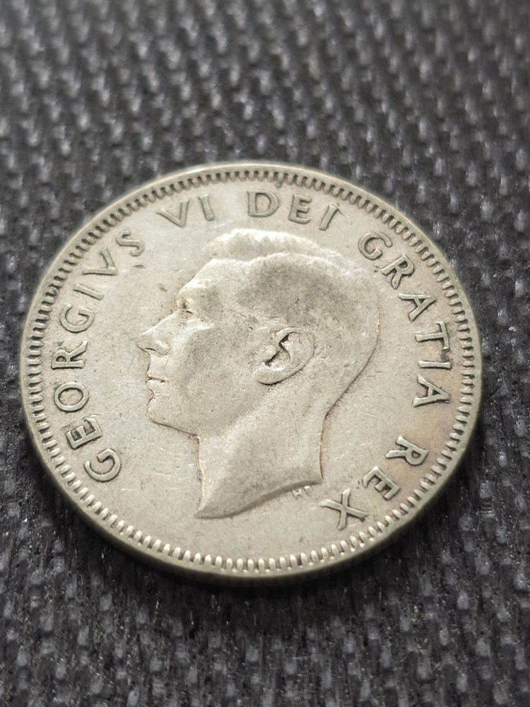 1948 Canada 25 twenty five cents SILVER - Quarter