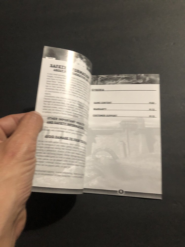 Syberia xbox Manual Only