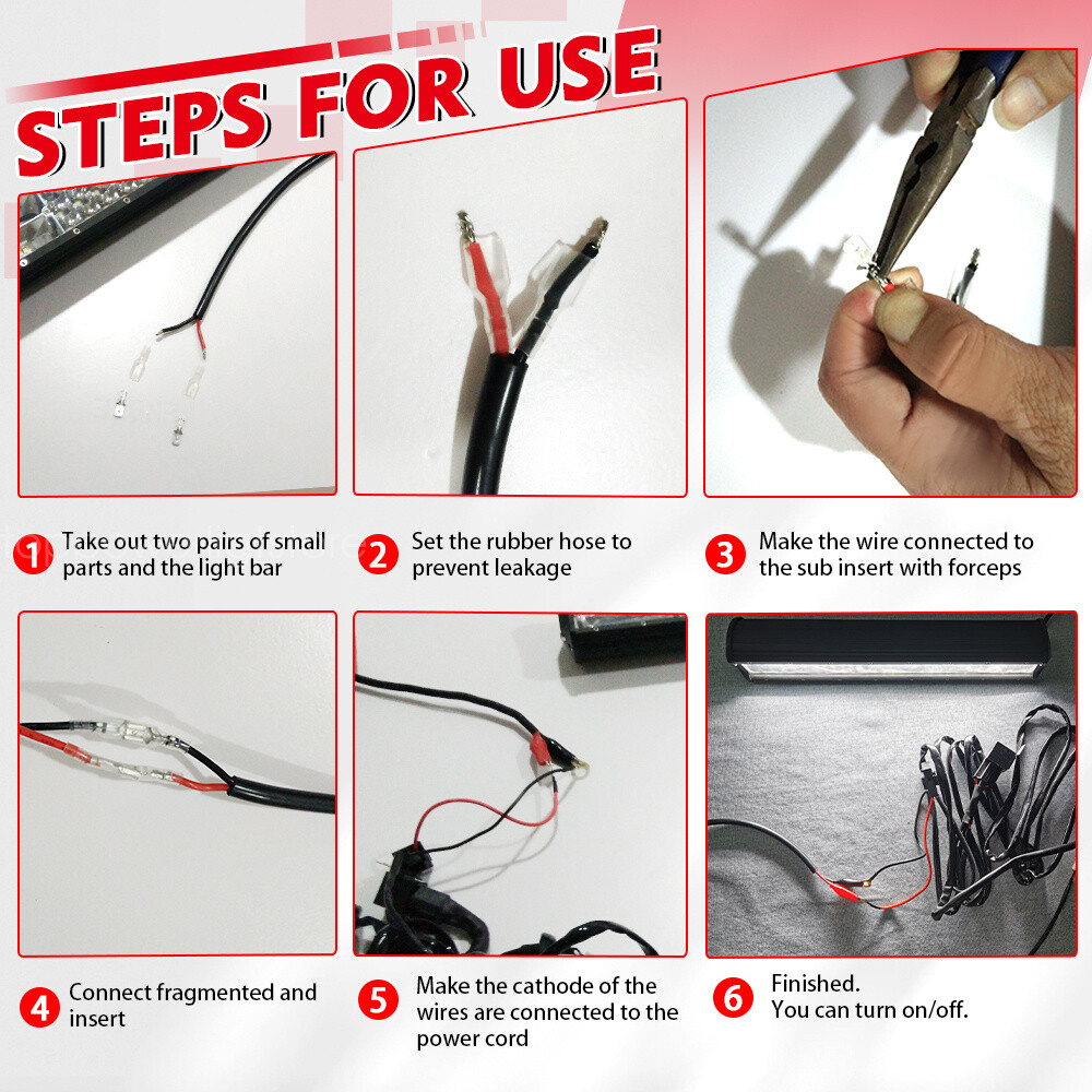 For Can-Am Maverick X3 Roof 6D 50" +7" LED Light Bar+4" Dual Color Pods Wire Kit