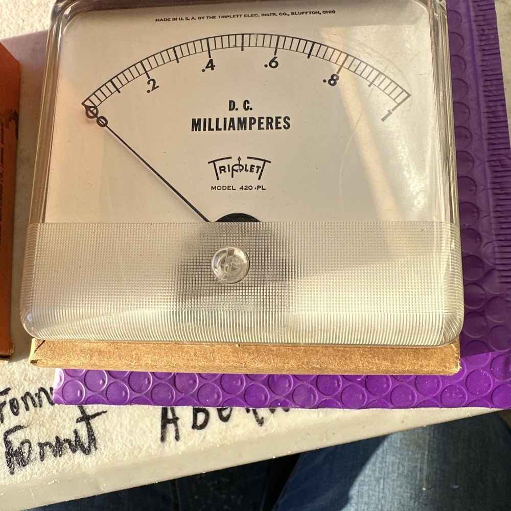 Triplett Model 420 D.C. Milliamperes