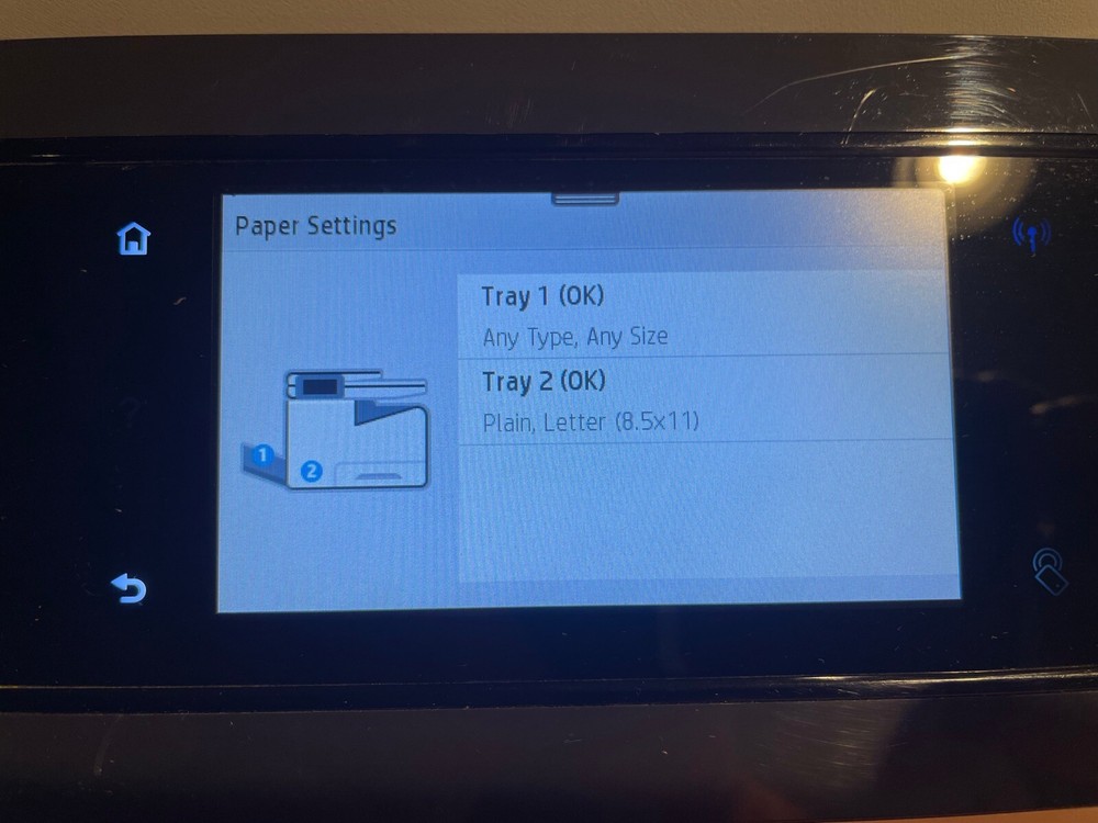 HP PageWide Pro 477 477dn 477dw MFP Control Panel Touch Panel Tested D3Q24-67044