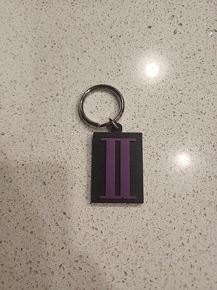 Original Vintage 1997 Intel Pentium II Processor MMX Rubber Keychain Dangle Key