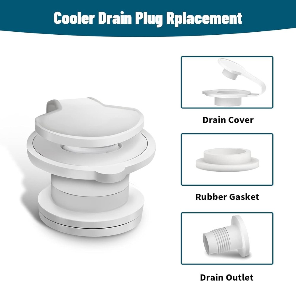Cooler Drain Plug Replacement for Coleman Cooler Standard Drain Plug Assembly...