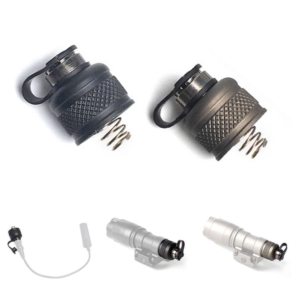 Tactical Flashlight Tail Cover Switch For M300 M600 Light Tail Cap Control