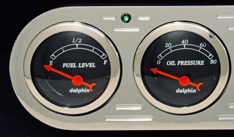 6 Gauge Universal Dash Panel Insert Cluster Set Powder Coated