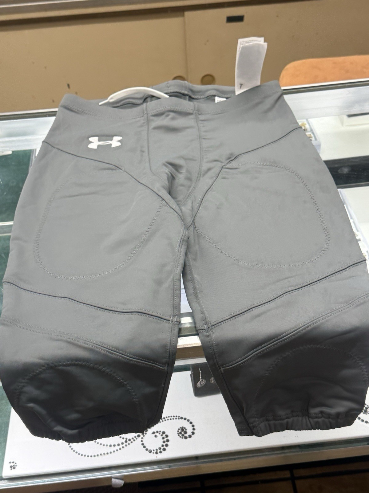 NEW Under Armour Football Pants Force Style Mens L LG Gray GP U00274 1372059