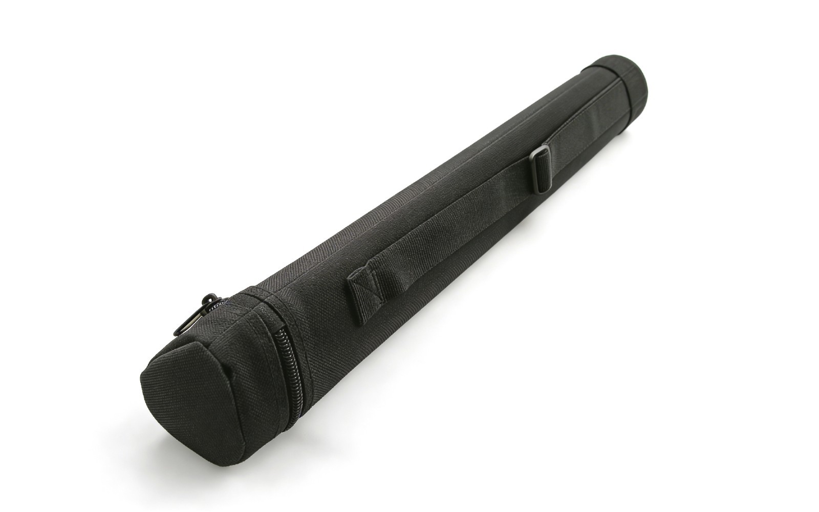 Rod Tube 30" Black Cloth Covered – Fits 9ft 4pc - Triangle Case - Divided Liner