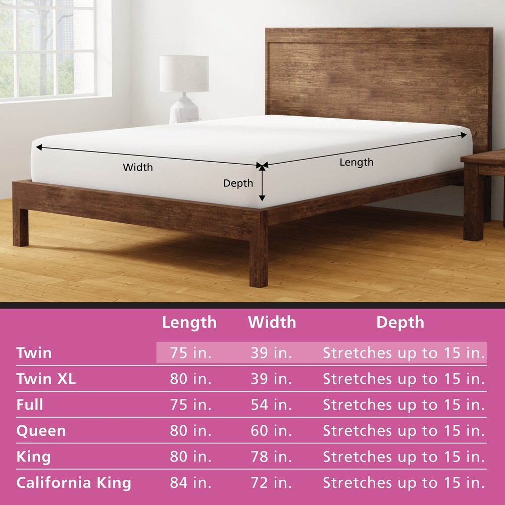 Jersey Soft Fitted Mattress Cover Protector Full Waterproof Antimicrobial