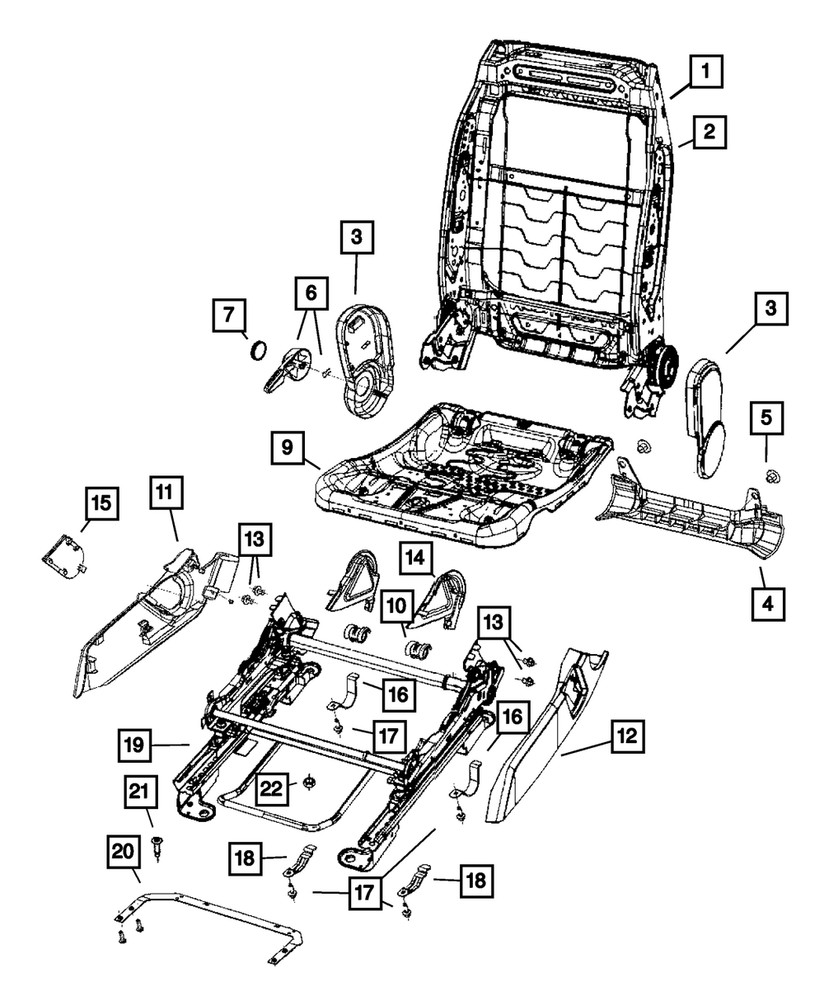 Genuine Mopar Fold Flat Shield Left 1DQ47XDVAA