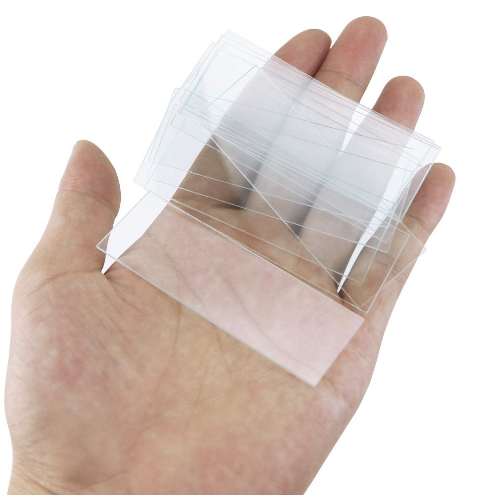Twdrer 100PCS Clear Transparent Blank Microscope Slides and