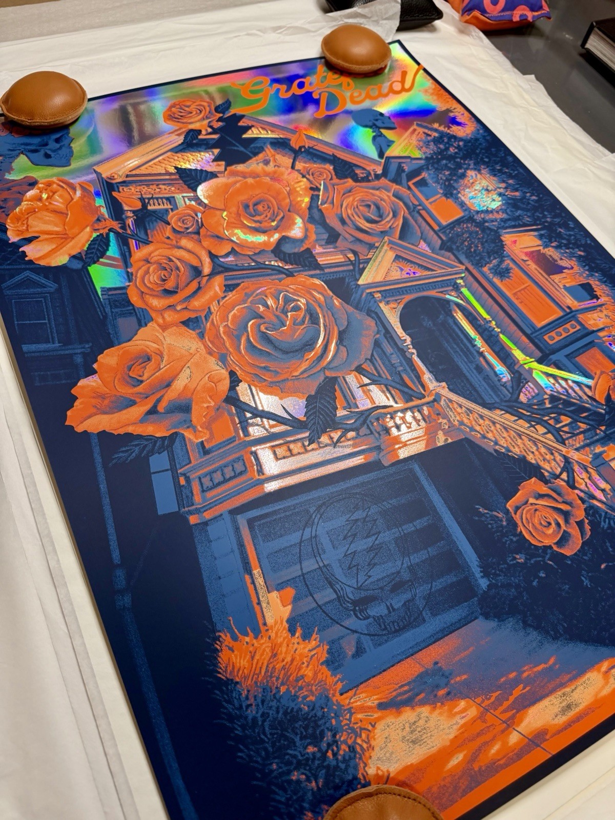 Paul Kreizenbeck "Grateful Dead" Rainbow Foil Variant Poster LE /50 MINT 💀🔥