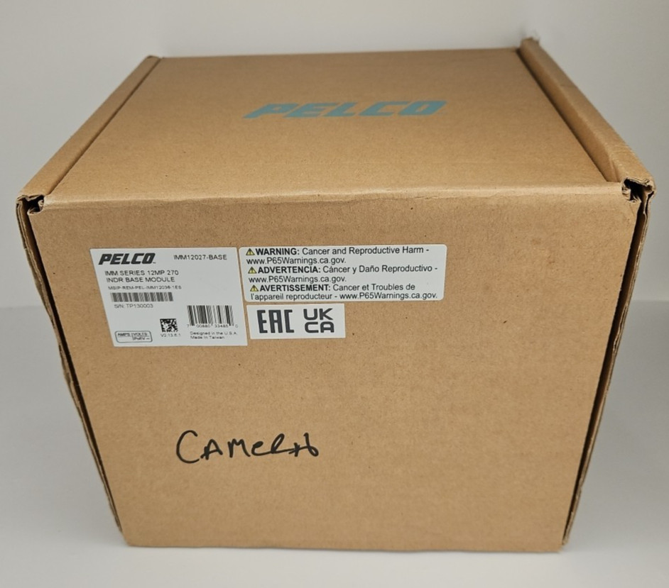 New PELCO IMM12027-E-Base IMM 12MP 270 Panoramic Security Camera Base Module Box