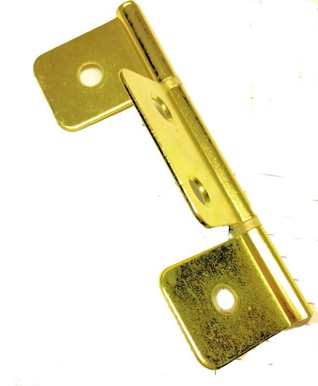 Flag Hinge 3-Leaf Bi-Fold & Shutter Brass Plated - 3-1/2"