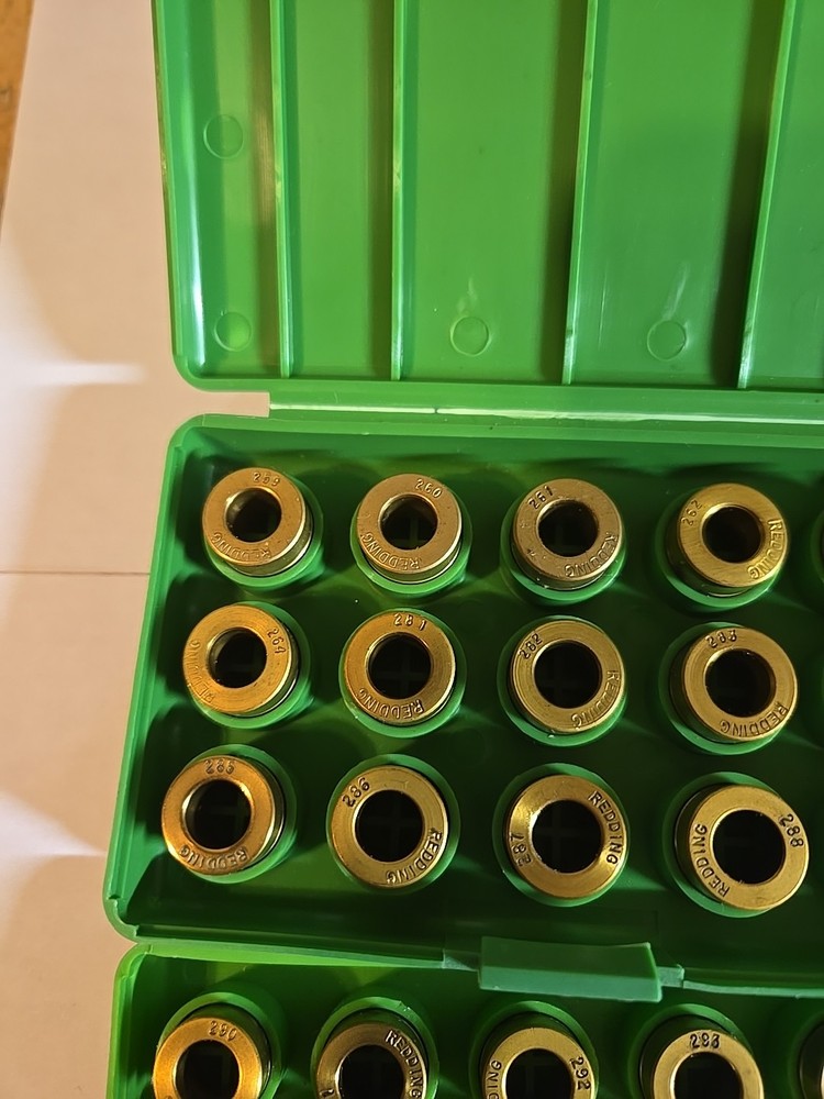 REDDING TITANIUM NITRIDE NECK SIZE BUSHING VARIOUS SIZES (SOLD INDIVIDUALLY)