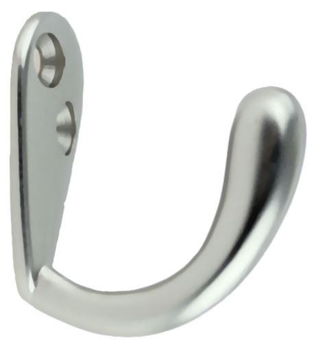 Satin Nickel Hook - 1-1/2"