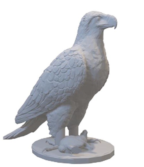 Resin printed Eagle and Rabbit
