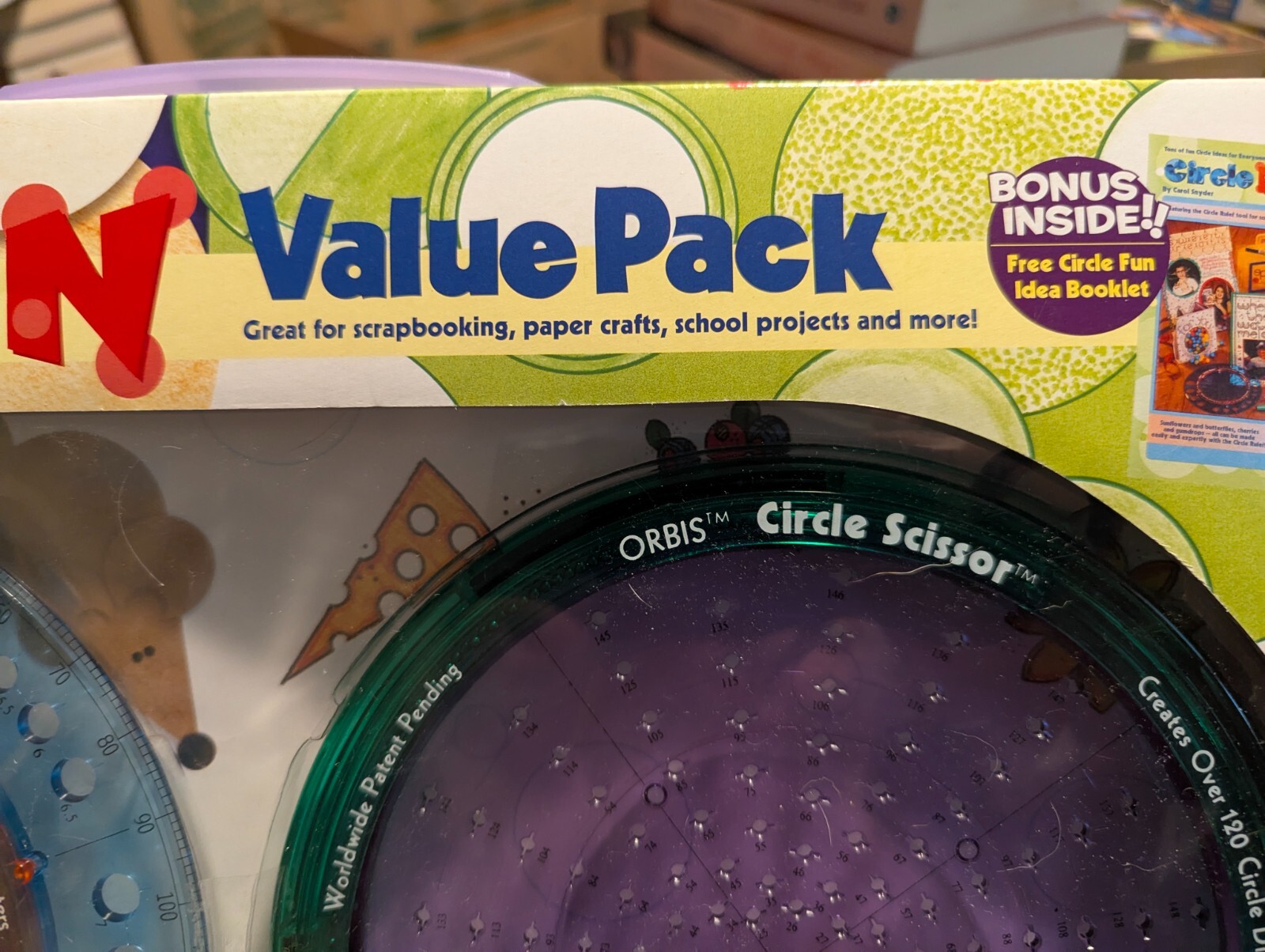 CIRCLE FUN Value Pack Draw and Cut Perfect Circles Arts & Crafts 100% COMPLETE