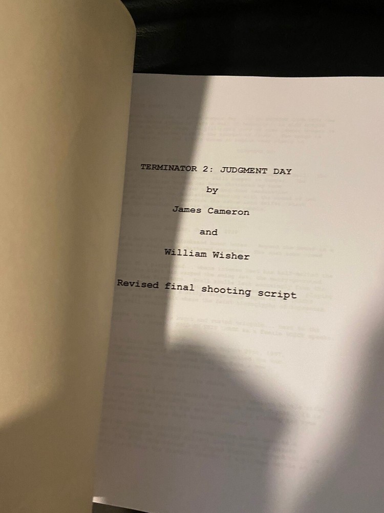 Sony Pictures TERMINATOR TRILOGY Rare Script SCREENPLAY SET Collection