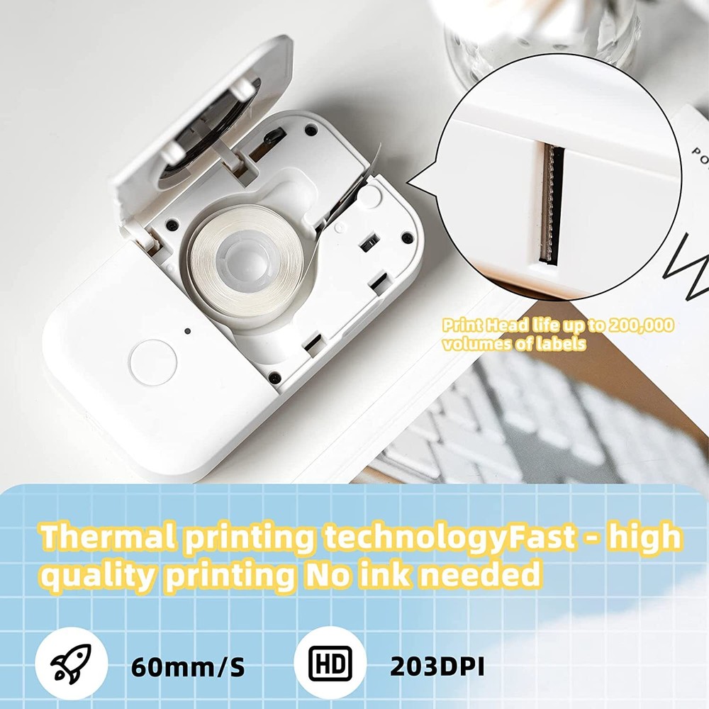 Label Maker Bluetooth Thermal Label Maker Machine with Tape Portable Phomemo D30